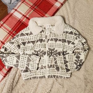 Cozy cropped winter jacket